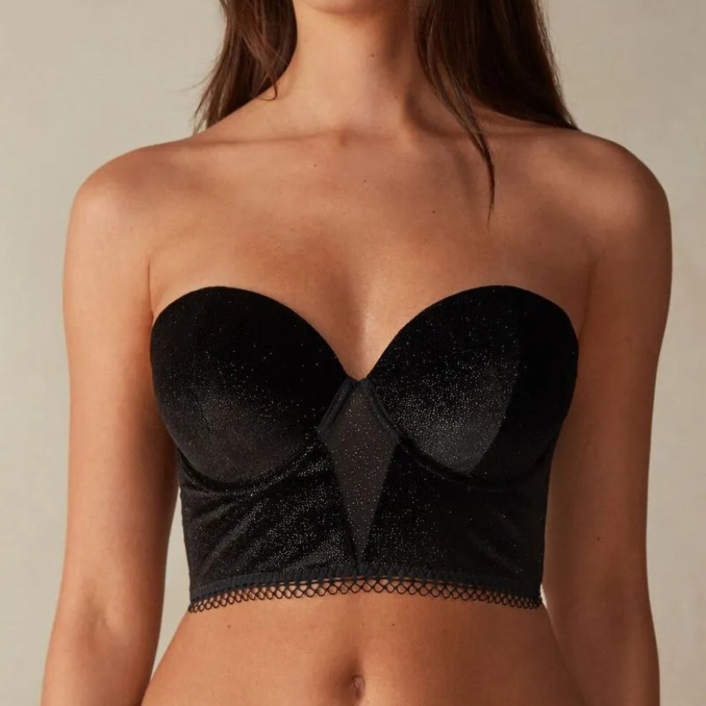 Intimissimi Black Strapless Bustier